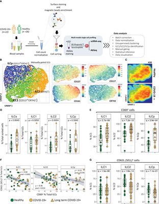Single cell multi-omic analysis identifies key genes differentially expressed in innate lymphoid cells from COVID-19 patients
